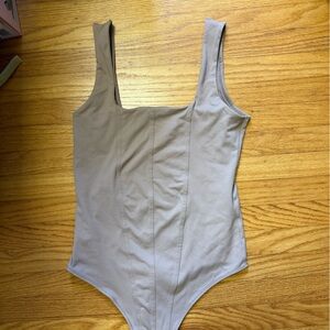 Abercrombie Seamless Corset Bodysuit (Medium Beige color)